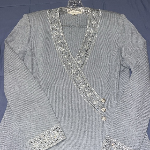 St. John Skirts Euc St John Evening Knit Long Skirt Suit Set Poshmark